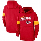 Kansas City Chiefs Nike Sideline Team Logo Performance Pullover Hoodie Red,baseball caps,new era cap wholesale,wholesale hats